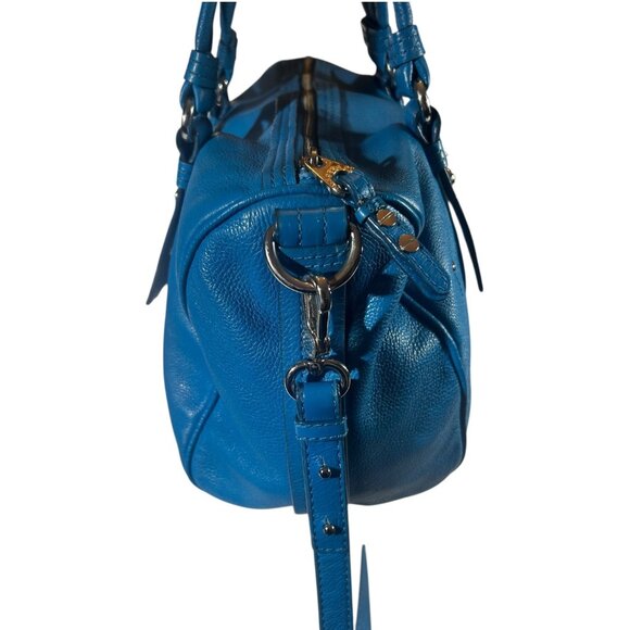 Marc by Marc Jacobs Totally Turnlock Shifty Satchel Blue 100% Cowhide Leather - Picture 7 of 12